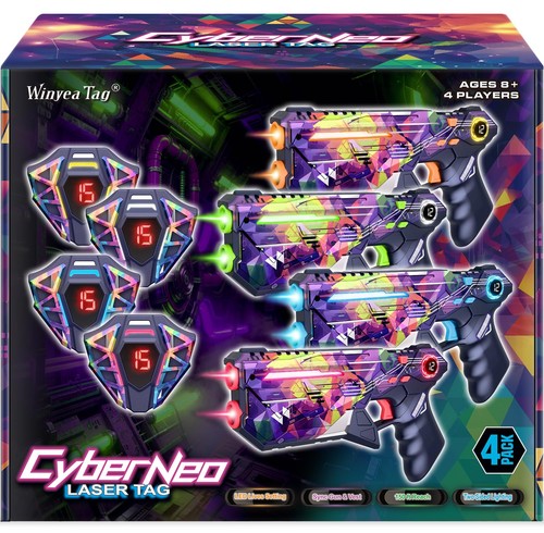 Laser tag guns set - 4, with